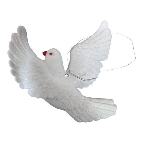 Set Of 10 Silvestri Vintage Iridescent & White Dove Ornaments 4 Christmas Tree - Picture 4 of 7